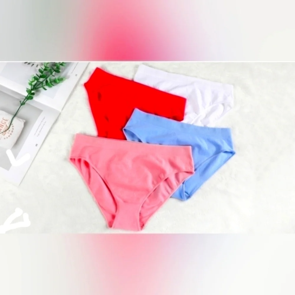 GIRLS Comfortable Seamless Underwear Hipster Panties Multipack